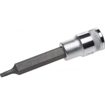 Торцовая бита-головка KRAFTOOL "INDUSTRIE QUALITAT", удлиненная, материал S2, TORX, сатинированная, 1/2", Т20 27906-20 купить в Надыме