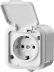Розетка STAYER "MASTER" "MAXIMA" одноместная, с заземлением, с защитной крышкой, IP54, 16А, 220В 54306-W купить в Надыме