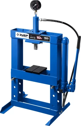 ЗУБР ПГН-10, 10 т, гидравлический пресс с гидронасосом и манометром, Профессионал (43072-10) купить в Надыме