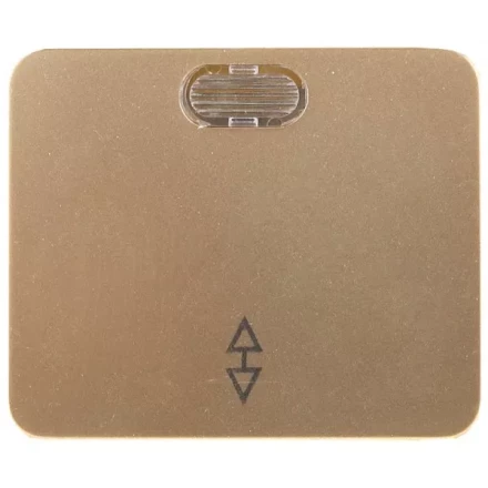 Выключатель СВЕТОЗАР "ГАММА" проходной, с подсветкой, одноклав., без вставки и рамки, цвет золотой металлик, 10A/~250 SV-54138-GM купить в Надыме