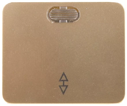 Выключатель СВЕТОЗАР "ГАММА" проходной, с подсветкой, одноклав., без вставки и рамки, цвет золотой металлик, 10A/~250 SV-54138-GM купить в Надыме