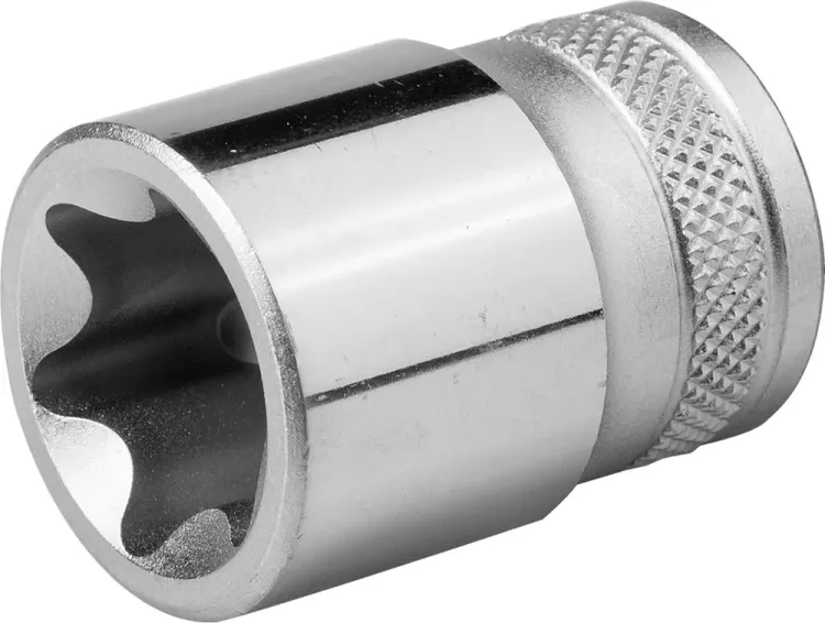 Торцовая головка KRAFTOOL "INDUSTRIE QUALITAT", Cr-V, внешний TORX, хромосатинированная, 1/2", Е 22 27810-22_z01 купить в Надыме