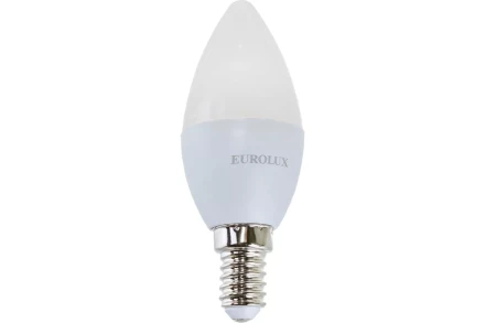 Лампа светодиодная EUROLUX LL-E-C37-5W-230-2,7K-E14 76/2/1 купить в Надыме