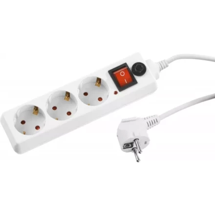 Сетевой фильтр STAYER "STANDARD" электрический, 3 гнезда, макс. мощн. 2200 Вт, 1.5м 55065-1.5 купить в Надыме