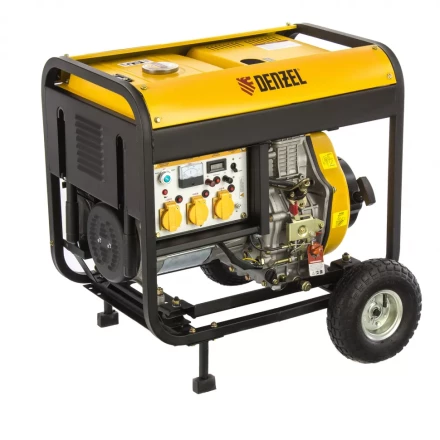 Генератор дизельный DENZEL DD6300Е электростартер 94657 купить в Надыме