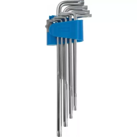 Набор ключей имбусовых ЗУБР "ЭКСПЕРТ" длинные,Cr-Mo сталь,сатиниров покрытие,эргоном держатель,TORX Т10-Т50,9шт 27467-H9 купить в Надыме