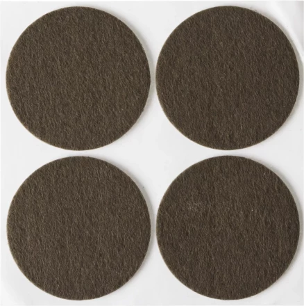 Накладки STAYER "COMFORT" на мебельные ножки, самоклеящиеся, фетровые, коричневые, круглые - диаметр 50 мм, 4 шт 40910-50 купить в Надыме