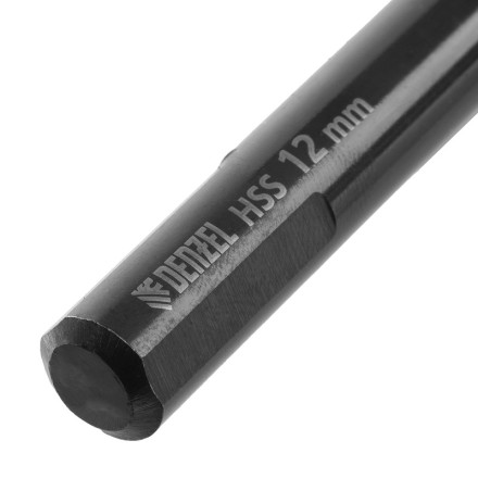 Сверло по металлу, 12 мм, HSS-Tin, Golden Tip, 6 шт. Denzel 717224 купить в Надыме