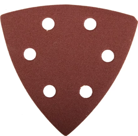 Треугольник шлифовальный ЗУБР "МАСТЕР" универсальный на велкро основе, 6 отверстий, Р180, 93х93х93мм, 5шт 35583-180 купить в Надыме