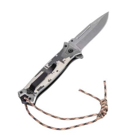 Нож складной Denzel, многоцелевой, системы Liner-Lock, с накладкой G10 на прямой рук-ке+стеклобой, 79208 купить в Надыме