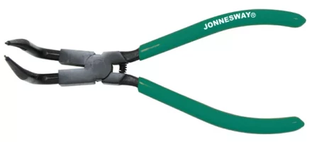 Щипцы для стопорных колец с удлиненными губками 216мм сжим загнутые  P9508C Jonnesway 48933 купить в Надыме