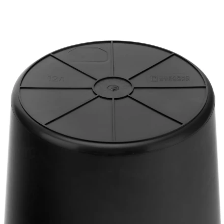 Ведро строительное пластмассовое, 12 л, высокопрочное с носиком Сибртех 81478 купить в Надыме