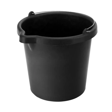 Ведро строительное пластмассовое, 12 л, высокопрочное с носиком Сибртех 81478 купить в Надыме