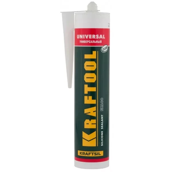 Герметик силиконовый KRAFTOOL прозрачный, универсальный, 300мл 41253-2 купить в Надыме