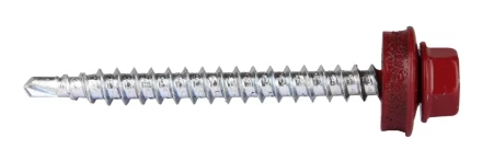 Саморезы ЗУБР "ПРОФЕССИОНАЛ" окраш., RAL 3005 темно-красн., для крепл. кров. матер. к дерев. обреш., 4.8x50мм, 250шт 4-300315-48-050-3005 купить в Надыме