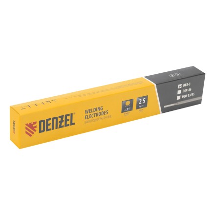 Электроды Denzel DER-3, диам. 3 мм, 2,5 кг., рутиловое покрытие 97503 купить в Надыме