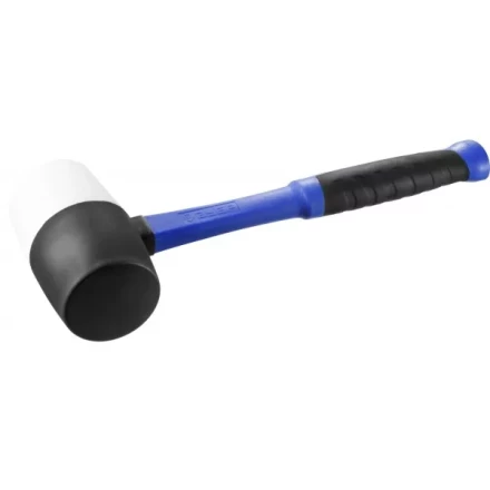 Киянка ЗУБР "ПРОФЕССИОНАЛ" резиновая черно-белая, с фиберглассовой ручкой, 900г 20532-900 купить в Надыме