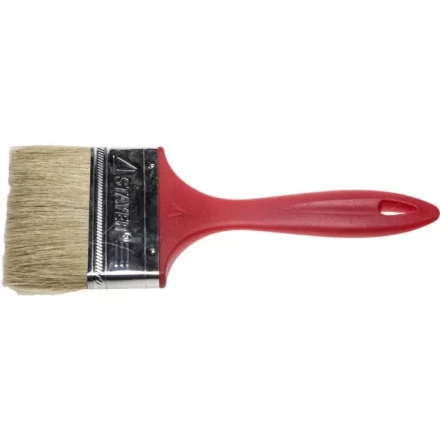 Кисть плоская STAYER &quot;UNIVERSAL-EURO&quot;, светлая натуральная щетина, пластмассовая ручка, 100мм 0108-100 купить в Надыме