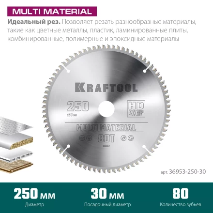 Диск пильный Multi Material, повышенный ресурс 36953-250-30 купить в Надыме
