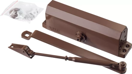 Доводчик дверной ЗУБР "ПРОФЕССИОНАЛ", для дверей массой до 100 кг, цвет коричневый 37912-100 купить в Надыме