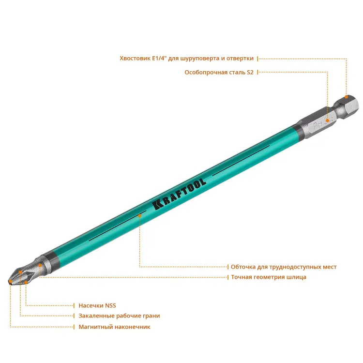 Биты KRAFTOOL OPTIMUM PH 26122-2-150-5 купить в Надыме