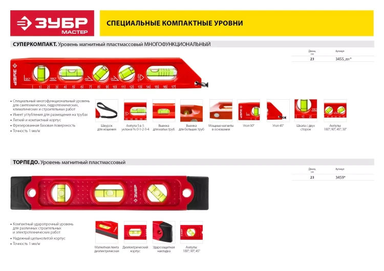 Уровни ТОРПЕДО серия МАСТЕР купить в Надыме