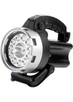 Фонарик поисковый, аккумуляторный, галоген 25W + 11 светодиодов, Stern 90532 купить в Надыме