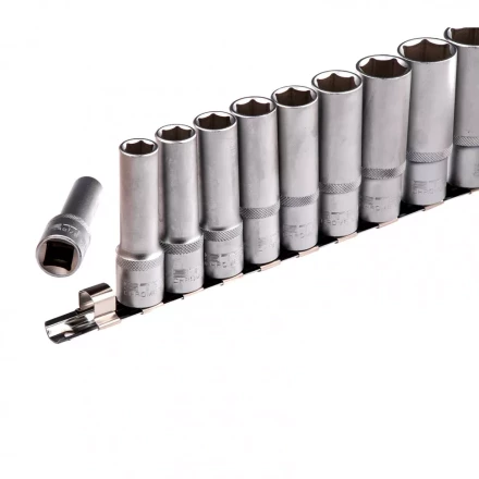 Набор удлиненных торцевых головок 1/2 шестигранные CrV 10 шт 10-22 мм Stels 13603 купить в Надыме