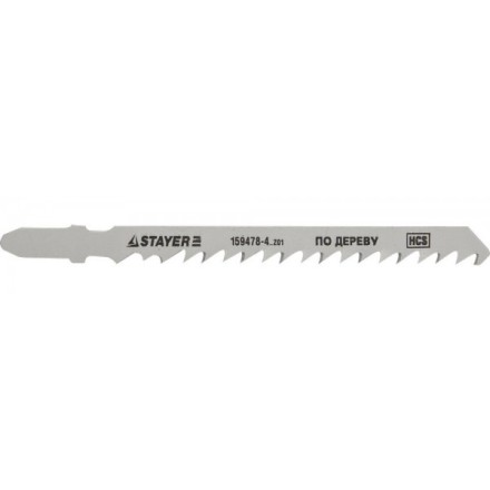 Полотна STAYER &quot;STANDARD&quot;, T144D, для эл/лобзика, HCS, по дереву, фанере, быстрый рез, EU-хвост., шаг 4мм, 74мм, 2шт 159478-4_z01 купить в Надыме