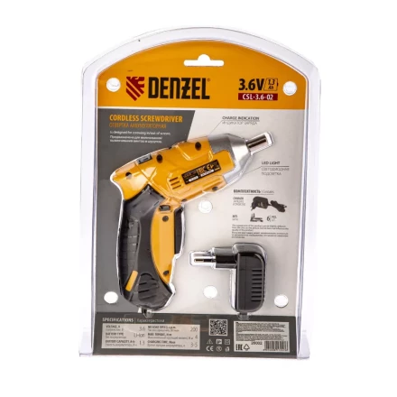 Аккумуляторная отвертка CDL-3,6-02 Denzel 26002 купить в Надыме