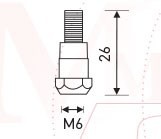 Держатель наконечника M6 26mm (24KD) MD0138-00 Ref. Aurora купить в Надыме