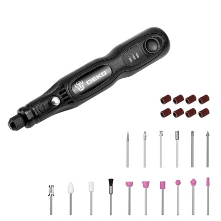 Гравер аккумуляторный DEKO DKRT3.6-Li SET, 063-1400 купить в Надыме