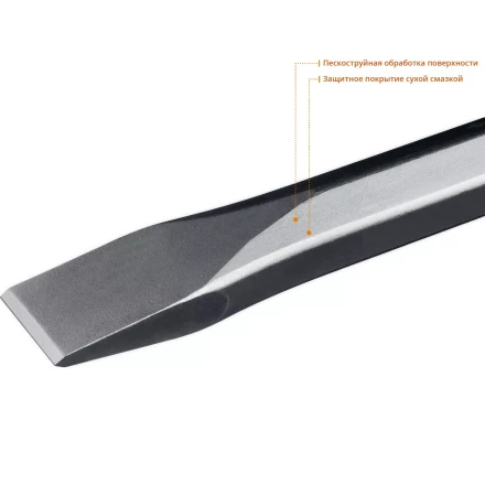 ЗУБР БУРАН, 35 х 400 мм, HEX 28, плоское зубило (29380-35-400) купить в Надыме