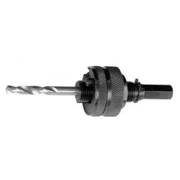 ЗУБР "ЭКСПЕРТ". Державка для биметаллических коронок, жесткие штифты, прижимная муфта, шестигранный хвостовик, d 32-152мм 29532_z01