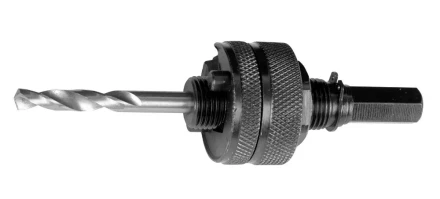 ЗУБР "ЭКСПЕРТ". Державка  для биметаллических коронок, жесткие штифты, прижимная муфта, шестигранный хвостовик, d 32-152мм 29532_z01 купить в Надыме