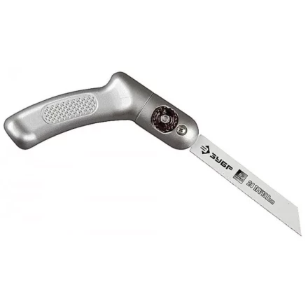 Ножовка ЗУБР "ЭКСПЕРТ" "ТРАНСФОРМЕР" универсал складная многопозицион, с биметаллическим полотном шаг 1мм, 24TPI, 130мм 4-15187 купить в Надыме