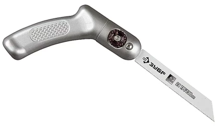 Ножовка ЗУБР "ЭКСПЕРТ" "ТРАНСФОРМЕР" универсал складная многопозицион, с биметаллическим полотном шаг 1мм, 24TPI, 130мм 4-15187 купить в Надыме