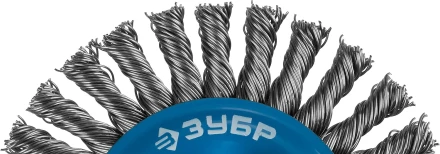 ЗУБР "ПРОФЕССИОНАЛ". Щетка дисковая для УШМ, плетеные пучки стальной проволоки 0,5мм, 100ммхМ14 35192-100_z02 купить в Надыме
