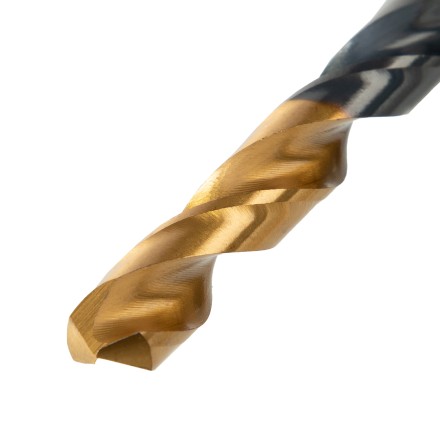Набор сверл по металлу, 2-3-4-5-6-8 мм, HSS-Tin, Golden Tip, 6 шт Denzel 72300 купить в Надыме