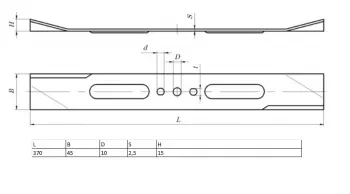 Нож для газонокосилки KRONWERK EGC-1500 370х45х2,5мм KRONWERK 96337 купить в Надыме