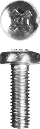 Винт ЗУБР "МАСТЕР" DIN 7985, класс прочности 4.8, оцинкованный, M5x20мм, 5кг 303150-05-020 купить в Надыме