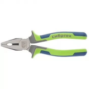 Плоскогубцы комбинированные 200 мм фосфатирование трехкомпонентные рукоятки СИБРТЕХ 17055 купить в Надыме