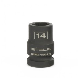 Головка ударная шестигранная 14 мм 1/2&quot; CrMo  Stels 13918