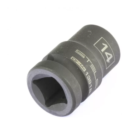 Головка ударная шестигранная 14 мм 1/2" CrMo  Stels 13918 купить в Надыме