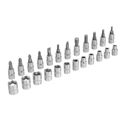 Набор инструментов Сибртех 13392, 1/4", пластиковый кейс, 29 предметов купить в Надыме