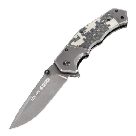 Нож складной Denzel 79209, многоцелевой, системы Liner-Lock, с накладкой G10 на эргономичной рукоятке купить в Надыме