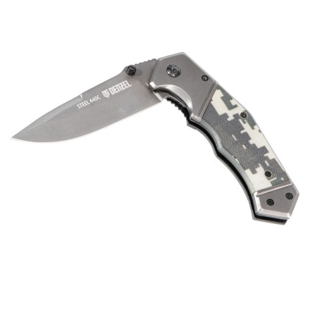 Нож складной Denzel 79209, многоцелевой, системы Liner-Lock, с накладкой G10 на эргономичной рукоятке купить в Надыме