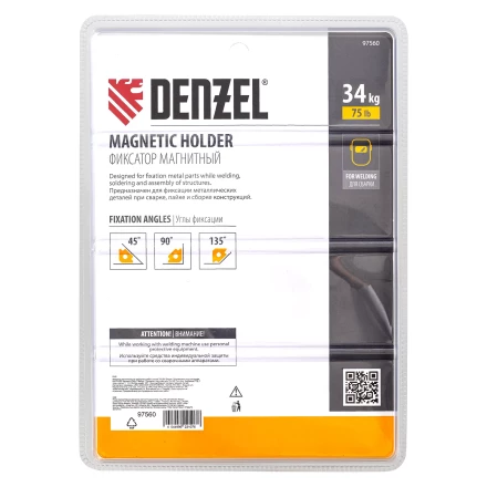 Фиксатор магнитный для сварочных работ усилие 75 LB Denzel 97560 купить в Надыме