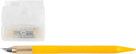 Нож OLFA "Utility Models" перовой дизайнерский, для точных работ, рукоятка с мини шпателем, 5 лезвий, 4мм OL-AK-5 купить в Надыме