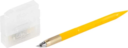 Нож OLFA "Utility Models" перовой дизайнерский, для точных работ, рукоятка с мини шпателем, 5 лезвий, 4мм OL-AK-5 купить в Надыме